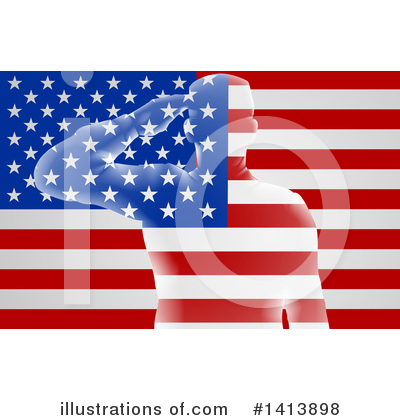 Veterans Day Clipart #1413898 by AtStockIllustration