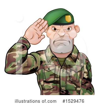 Veteran Clipart #1529476 by AtStockIllustration