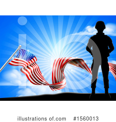 Veteran Clipart #1560013 by AtStockIllustration