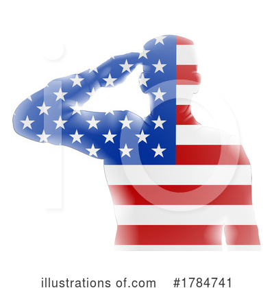 American Flag Clipart #1784741 by AtStockIllustration