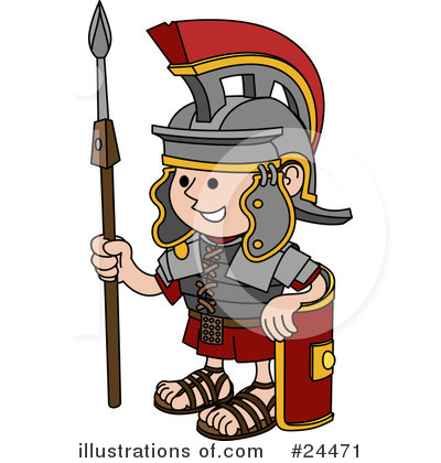 Roman Soldiers Clipart #24471 by AtStockIllustration