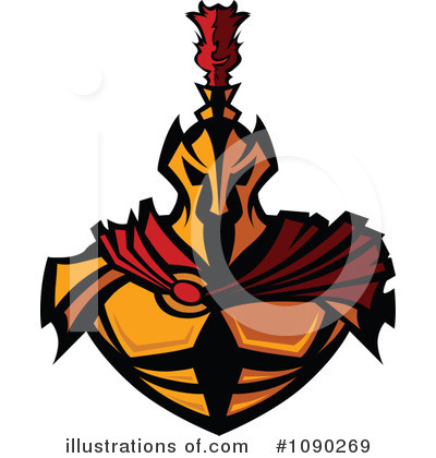 Royalty-Free (RF) Spartan Clipart Illustration by Chromaco - Stock Sample #1090269