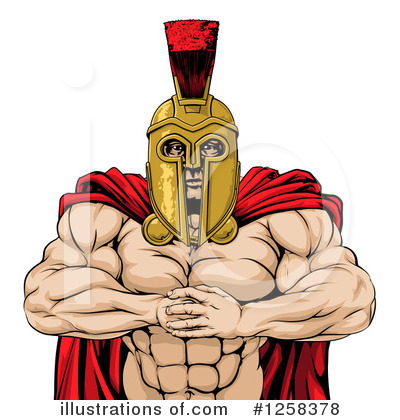 Royalty-Free (RF) Spartan Clipart Illustration by AtStockIllustration - Stock Sample #1258378