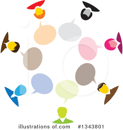 Chatting Clipart #1343801 by ColorMagic