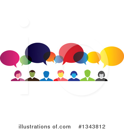 Speech Balloons Clipart #1343812 by ColorMagic