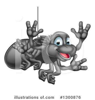 Royalty-Free (RF) Spider Clipart Illustration by AtStockIllustration - Stock Sample #1300876