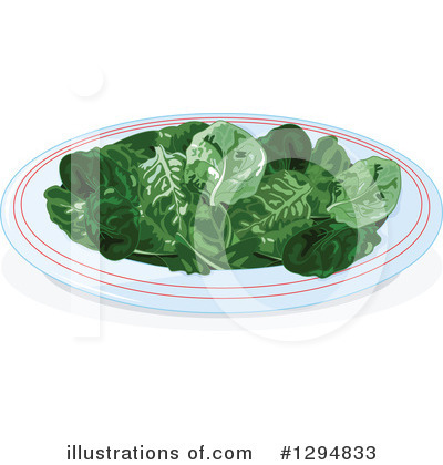 Royalty-Free (RF) Spinach Clipart Illustration by Pushkin - Stock Sample #1294833