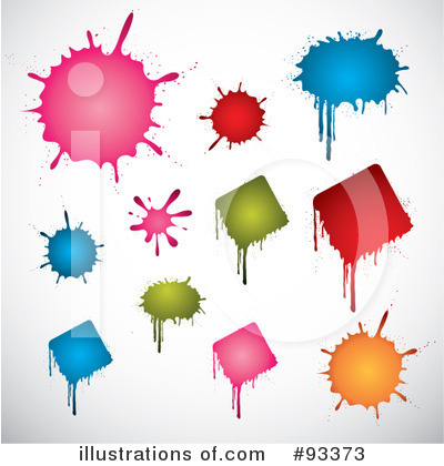 Ink Splatters Clipart #93373 by TA Images