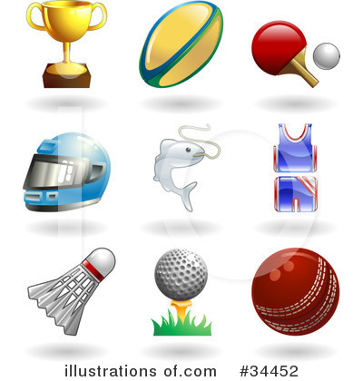 Golf Ball Clipart #34452 by AtStockIllustration