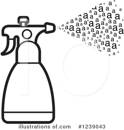 Royalty-Free (RF) Spray Bottle Clipart Illustration by Lal Perera - Stock Sample #1239043
