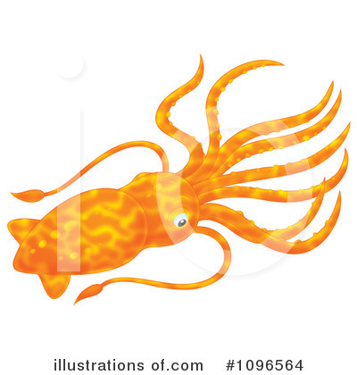 Squid Clipart #1096564 by Alex Bannykh