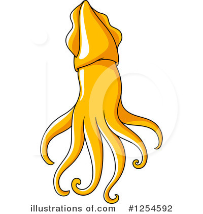 Squid Clipart #1254592 by Vector Tradition SM