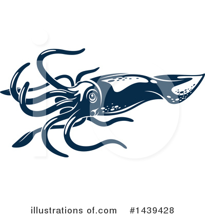 Royalty-Free (RF) Squid Clipart Illustration by Vector Tradition SM - Stock Sample #1439428