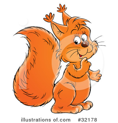 Squirrel Clipart #32178 by Alex Bannykh