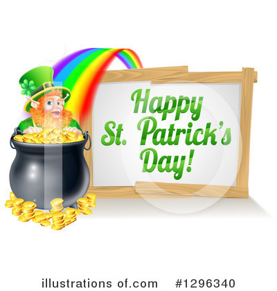 Pot Of Gold Clipart #1296340 by AtStockIllustration