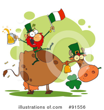 Royalty-Free (RF) St Patricks Day Clipart Illustration by Hit Toon - Stock Sample #91556