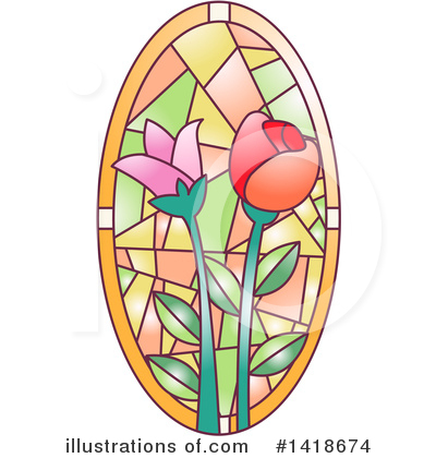 Stained Glass Clipart #1418674 by BNP Design Studio