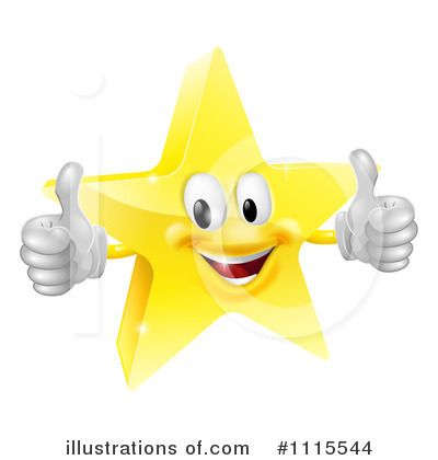 Star Mascot Clipart #1115544 by AtStockIllustration