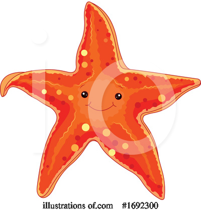 Royalty-Free (RF) Starfish Clipart Illustration by Pushkin - Stock Sample #1692300