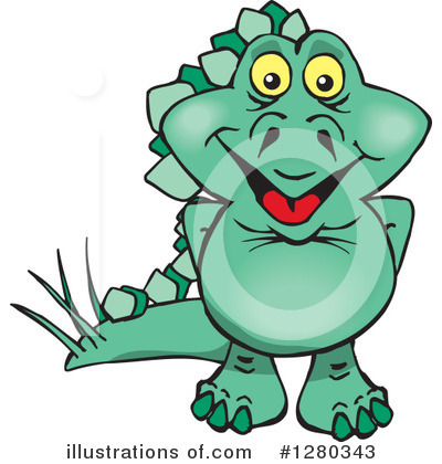 Steagosaur Clipart #1280343 by Dennis Holmes Designs