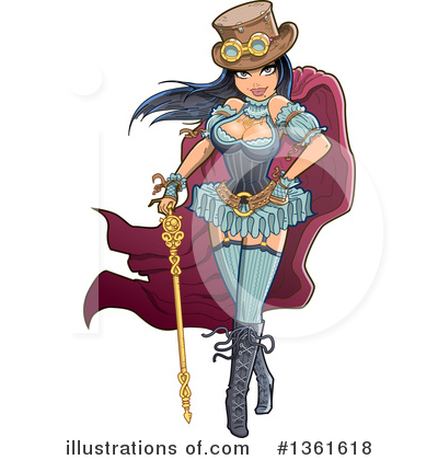 Royalty-Free (RF) Steampunk Clipart Illustration by Clip Art Mascots - Stock Sample #1361618