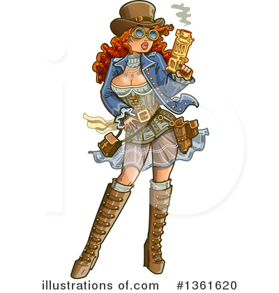 Royalty-Free (RF) Steampunk Clipart Illustration by Clip Art Mascots - Stock Sample #1361620