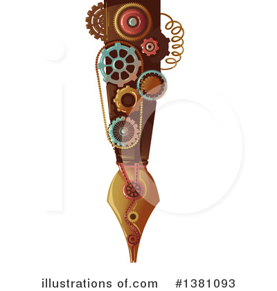 Royalty-Free (RF) Steampunk Clipart Illustration by BNP Design Studio - Stock Sample #1381093