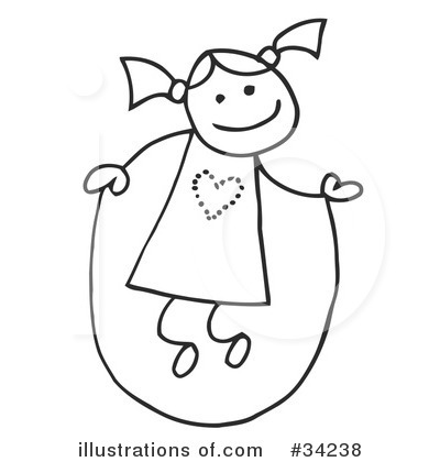 Royalty-Free (RF) Stick People Clipart Illustration by C Charley-Franzwa - Stock Sample #34238