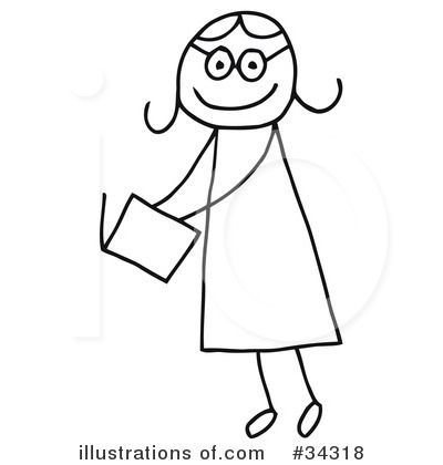Royalty-Free (RF) Stick People Clipart Illustration by C Charley-Franzwa - Stock Sample #34318