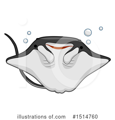 Royalty-Free (RF) Stingray Clipart Illustration by BNP Design Studio - Stock Sample #1514760