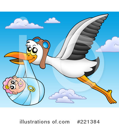 Stork Clipart #221384 by visekart