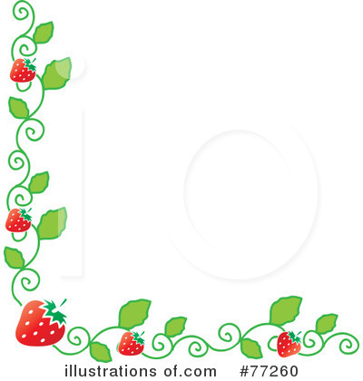 Royalty-Free (RF) Strawberries Clipart Illustration by Rosie Piter - Stock Sample #77260