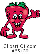 Strawberry Clipart #65130 by Dennis Holmes Designs