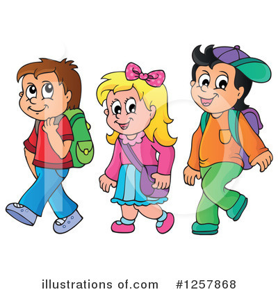 School Children Clipart #1257868 by visekart