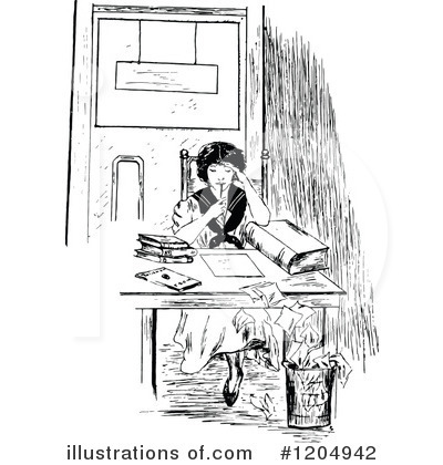 Royalty-Free (RF) Study Clipart Illustration by Prawny Vintage - Stock Sample #1204942