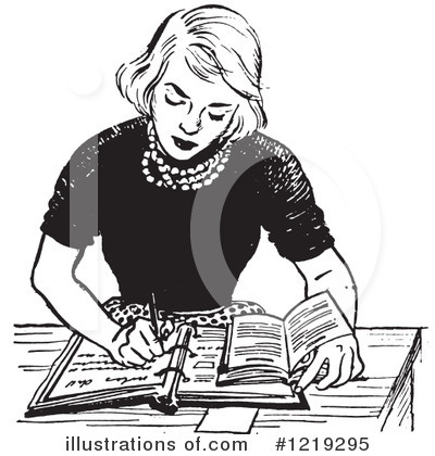 Royalty-Free (RF) Studying Clipart Illustration by Picsburg - Stock Sample #1219295