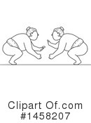 Sumo Wrestler Clipart #1458207 by patrimonio