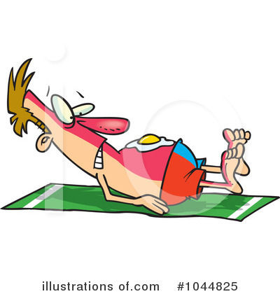 Sun Bathing Clipart #1044825 by toonaday