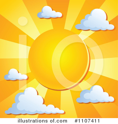 Royalty-Free (RF) Sun Clipart Illustration by visekart - Stock Sample #1107411