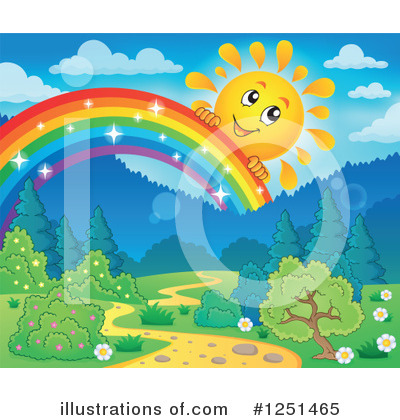Royalty-Free (RF) Sun Clipart Illustration by visekart - Stock Sample #1251465