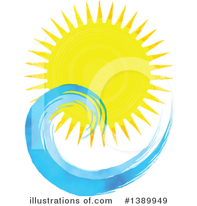 Royalty-Free (RF) Sun Clipart Illustration by KJ Pargeter - Stock Sample #1389949