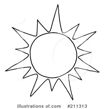 Royalty-Free (RF) Sun Clipart Illustration by Hit Toon - Stock Sample #211313