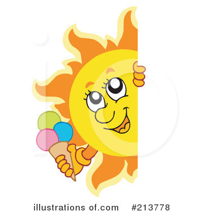 Royalty-Free (RF) Sun Clipart Illustration by visekart - Stock Sample #213778