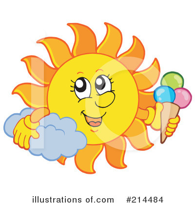 Royalty-Free (RF) Sun Clipart Illustration by visekart - Stock Sample #214484