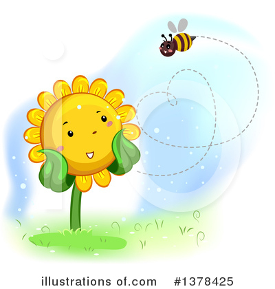 Bees Clipart #1378425 by BNP Design Studio