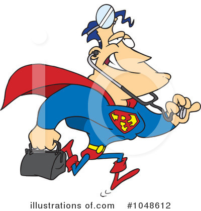 Royalty-Free (RF) Super Hero Clipart Illustration by toonaday - Stock Sample #1048612