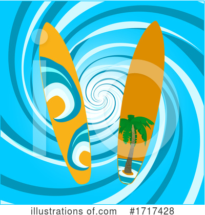 Surfboard Clipart #1717428 by elaineitalia