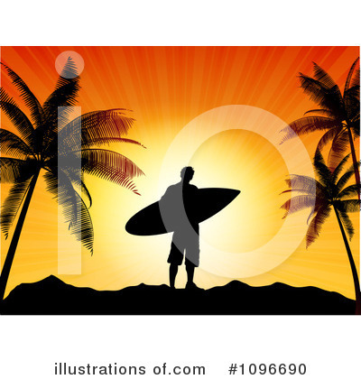 Surfing Clipart #1096690 by KJ Pargeter