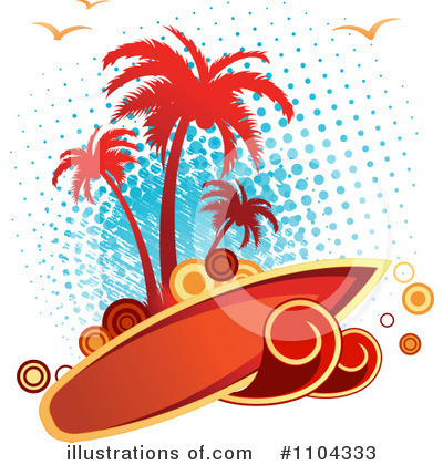 Palm Trees Clipart #1104333 by Vector Tradition SM
