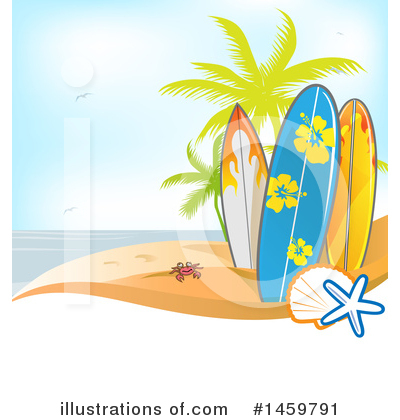 Royalty-Free (RF) Surfing Clipart Illustration by Domenico Condello - Stock Sample #1459791